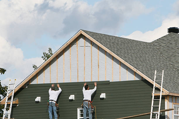Professional Siding Replacement technician working in Harborcreek, PA